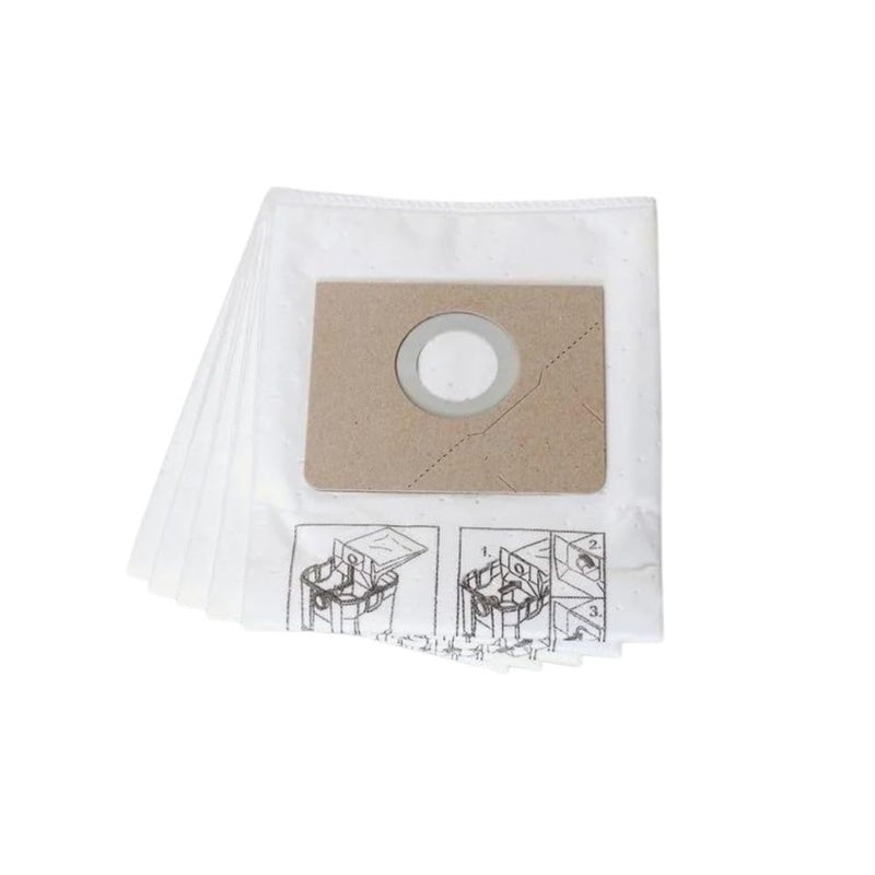 Fein Nonwoven Fleece Filter Bag for Turbo I Dust Extractors - Holds 2-3x More than Regular Filter Bags, Tear-Resistant Material, Dustex 25 L Model, 5-Pack - 31345061010 - Image 1